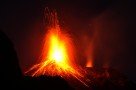 Eruption des Stromboli (aufgenommen von 400 Metern Höhe)