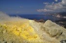 Auf dem Gran Cratere von Vulcano (Blick nach Alicudi, Filicudi, Salina und Lipari)