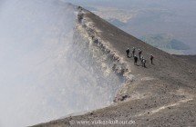 Aufstiegsgruppe an der Bocca Nuova