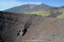 Ätna Nordseite - Eruptionsspalte von 2002