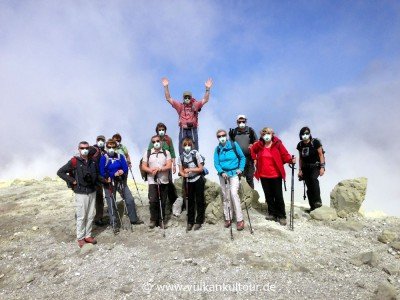 Reisegruppe auf Vulcano