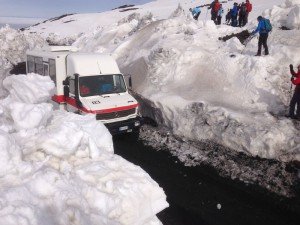 Mit Unimog - oder zu Fuß...? Klar was wir gemacht haben! ;-)