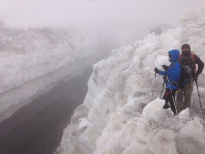 Viel Schnee und Nebel am Ätna