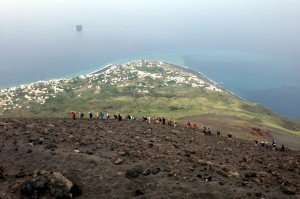 Aufstieg auf den Stromboli