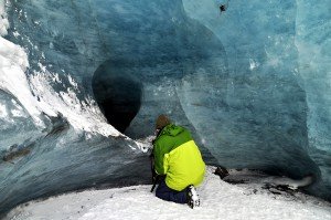 Eishöhle im Sólheimajökull