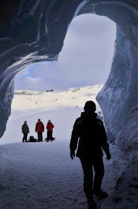 Eishöhle im Sólheimajökull