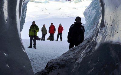 Eishöhle im Sólheimajökull