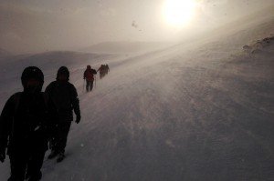 Heftiges Wetter - gute Ausrüstung ist obligatorisch