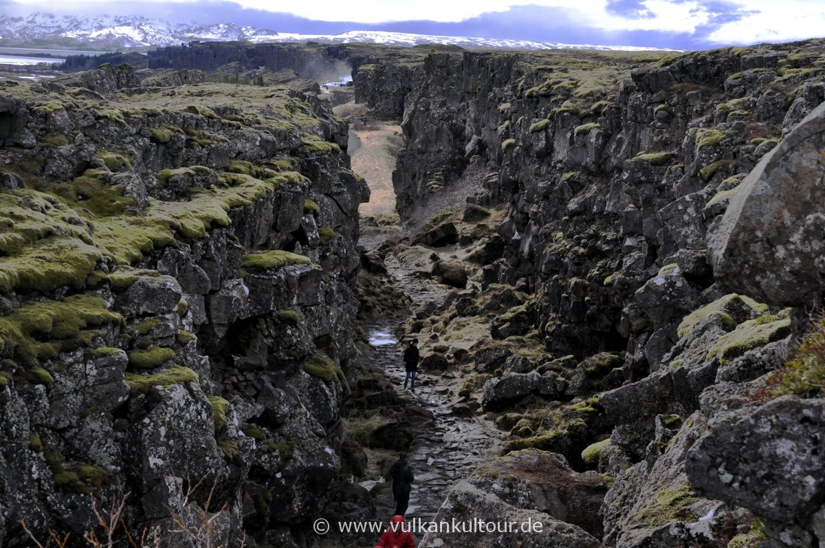 Almannagjá - kontinentaler Grabenbruch zwischen Eurasien und Nordamerika (Þingvellir)