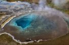 Heiße Sinterquelle Blesi im Haukadalur Geothermalfeld