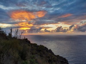 Sonnenuntergang an der Sciara del Fuoco