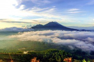 Blick auf den Gunung Batur