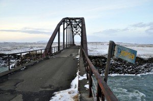 Alte Brücke über die Þjorsá