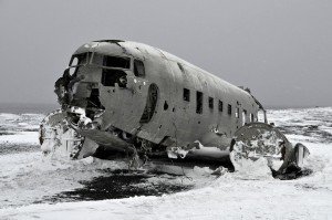 Altes Flugzeugwrack auf dem Sólheimasandur