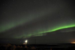 Polarlichter über Reykjavík