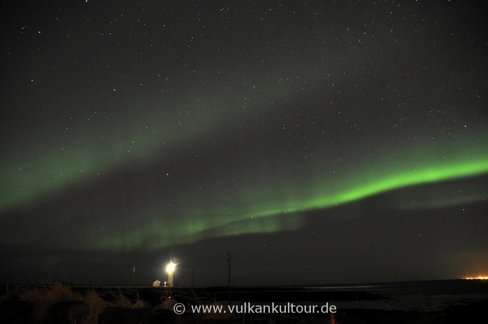 Polarlichter über Reykjavík