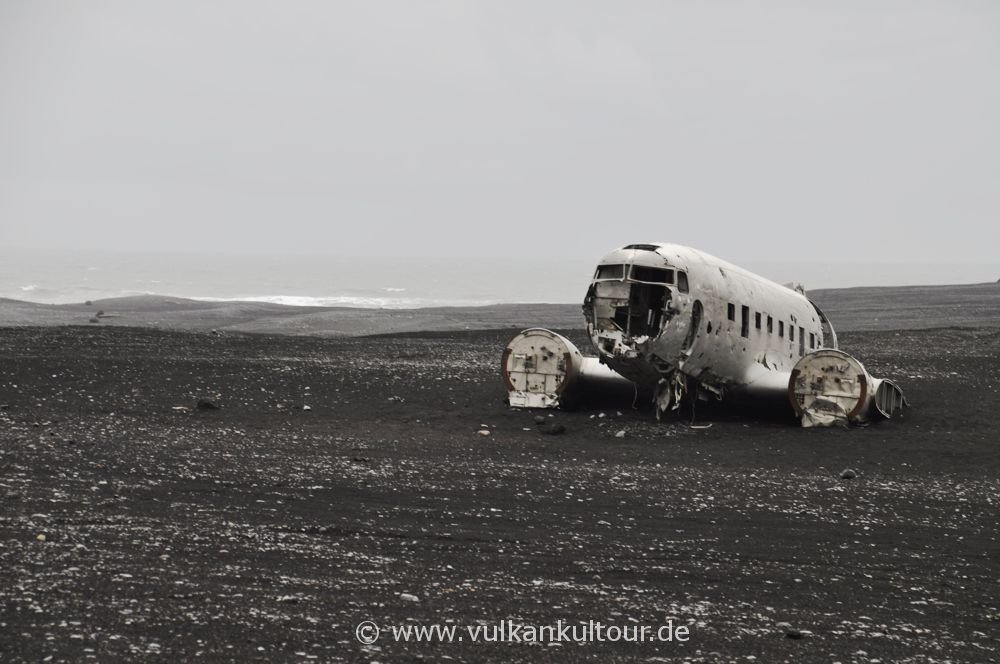 Flugzeugwrack auf dem Sólheimasandur