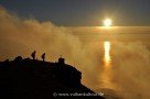 Unglaublicher Sonnenuntergang am Gipfel des Stromboli