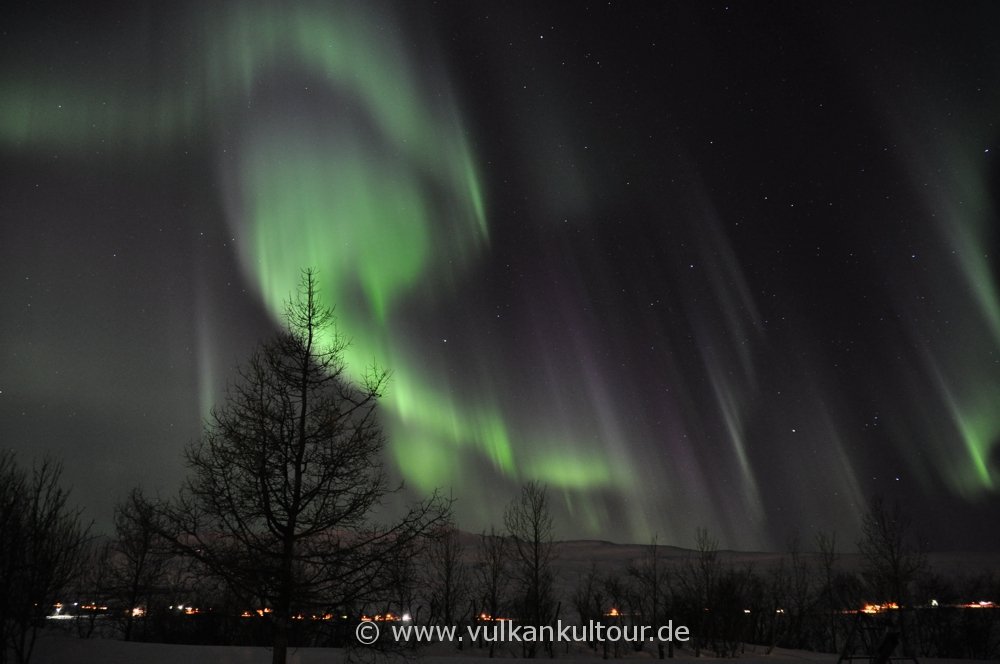 Polarlichter über Akureyri