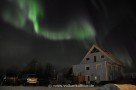 Polarlichter über unserer Pension bei Akureyri