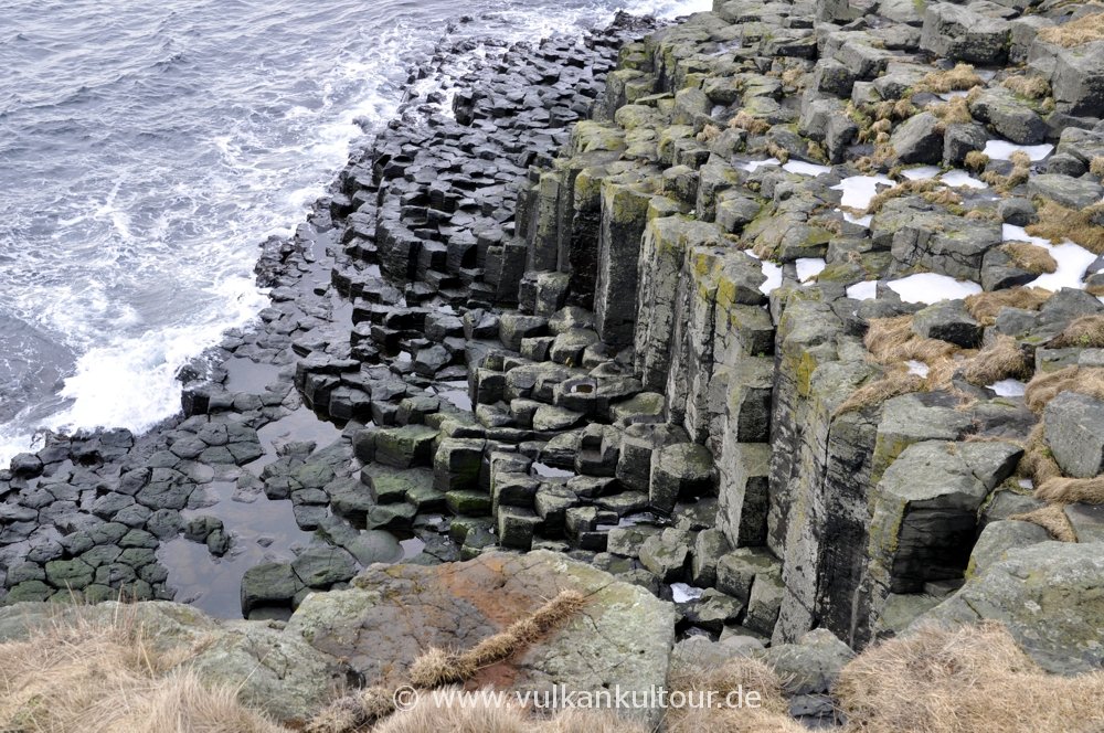 Basaltsäulen auf Grímsey