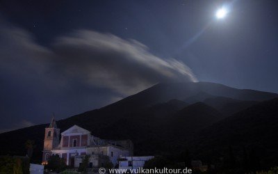 Stromboli bei Mondschein