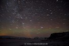 Leichtes Polarlicht über dem Hjörleifshöfði - Südküste Islands