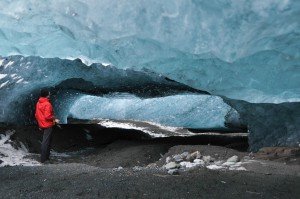 Eishöhle im Sólheimajökull