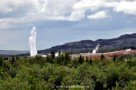 Geysir Strokkur aus der Ferne