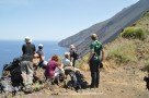 An der Punta del Corvo vis-a-vis zur Sciara del Fuoco