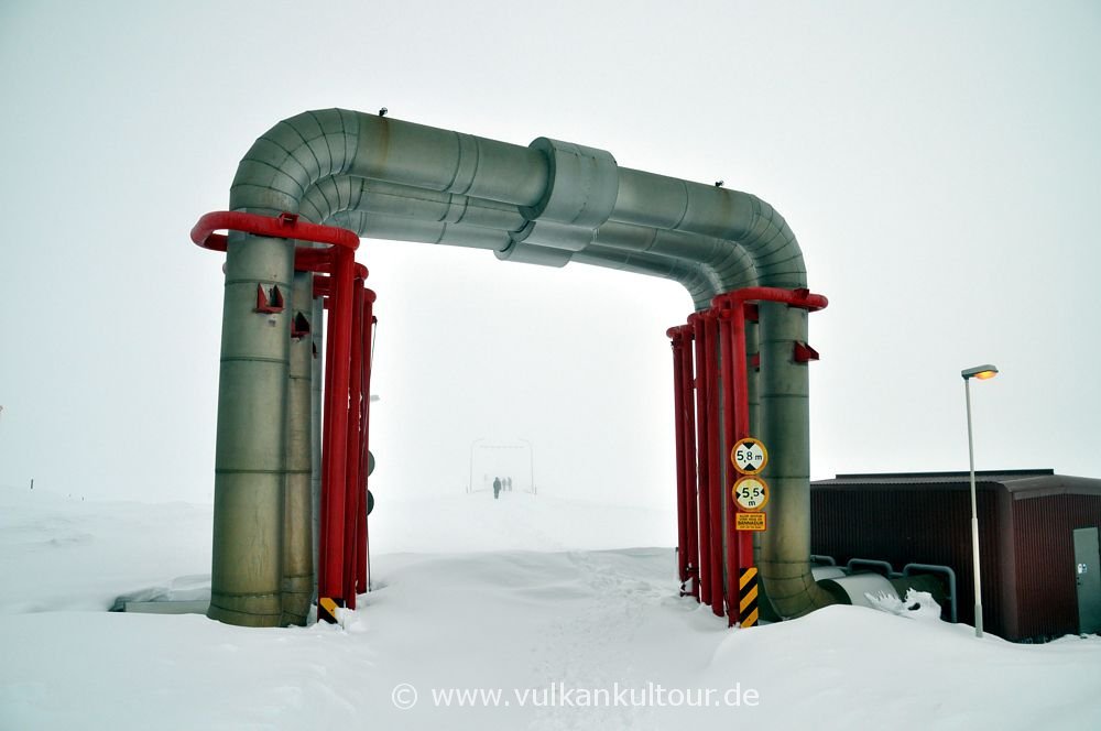 Pipelines des Kröflustöð-Geothermalkraftwerkes