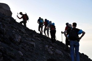 Aufstieg auf den Stromboli