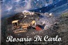 Ätna Eruption 1991-93 - Gedenktafel für den Helden von Zafferana, Rosario di Carlo (durch sein Engagement wurde der Ort vor der Zerstörung bewart)