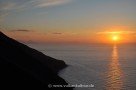 Stromboli - Sonnenuntergang an der sciara del fuoco (Blick auf Salina, Filicudi und Alicudi)