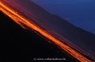 Stromboli - Glühende Lavabrocken in der Sciara del Fuoco