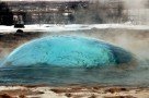 Geysir Strokkur im Winter