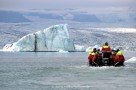 Zodiacfahrt auf der Gletscherlagune Jökulsárlón