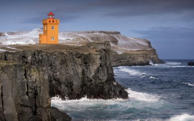 Grímseys Südspitze mit Leuchtturm