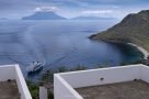 Hotel La Canna - Blick auf Salina und Lipari