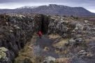 Tektonische Spalte im Þingvellir