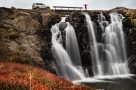 Namenloser Wasserfall in den Westfjorden