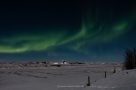 Nordlichter über dem winterlichen Island