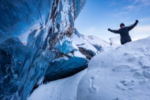 Am Rabotbreen-Gletscher