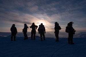 Blick über das Sassendalen bei Abendsonne