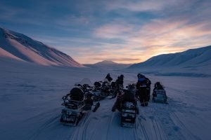 Lange Rückfahrt durch das Adventdalen