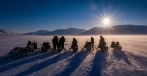 Eiskalter Morgen im Adventdalen