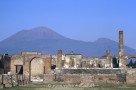 Forum von Pompeji im Schatten des Vesuvs