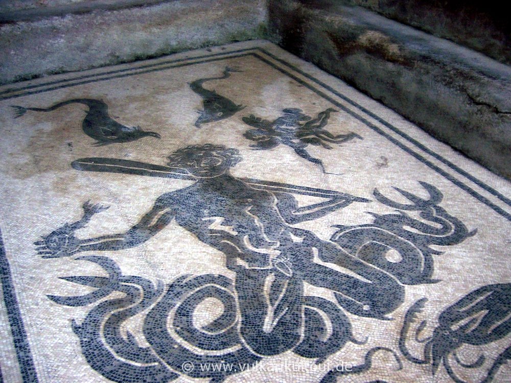 Mosaik in Herkulaneum