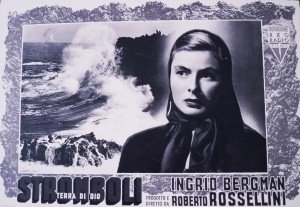 Filmplakat Stromboli - Terra di Dio (Rossellini, Bergman) - Bildquelle: Wikimedia Commons