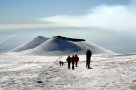 Winterwanderung am Ätna am Cratere Laghetto vorbei (Eruption 2001)